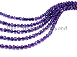 Special Cut Quality Natural Amethyst Round Faceted beads, 6mm/8mm/10mm/2mm, - $18.00+