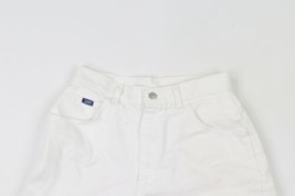 Vintage 90s Streetwear Womens Size 27 High Waisted Mom Denim Jean Shorts White - £38.91 GBP