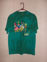 Nwt Mens Nickelodeon Sponge Bob Squarepants Novelty Tie Dye T-SHIRT Size L - £18.30 GBP