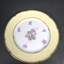 Antique D &amp; Co Limoges Floral Plate France Delinieres Hand Painted cabinet plate - $49.49