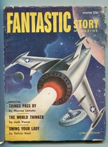 Fantastic STORY-WINTER1957-THRILLING-ROCKET COVER-ALEX SCHOMBURG-VANCE-vg+ - £65.13 GBP