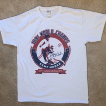Minnesota Twins 1991 World Series Champs Kent Hrbek White T-Shirt Men&#39;s ... - $29.95