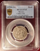 1504-16 Mexico Silver Real PCGS F15! - £559.54 GBP