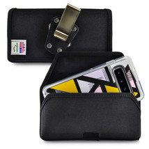 Belt Clip Fits Galaxy S10 With Otterbox Symmetry Black Nylon Holster Pouch - £29.77 GBP