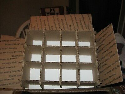 Cardboard Dividers 5 Sets 8 1/2&quot; X 11&quot; X 2&quot; High 12 cell  Med Piority Box - $2.10