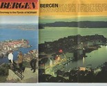 Bergen Brochure Doorway to the Fjords of Norway 1960&#39;s - $17.82