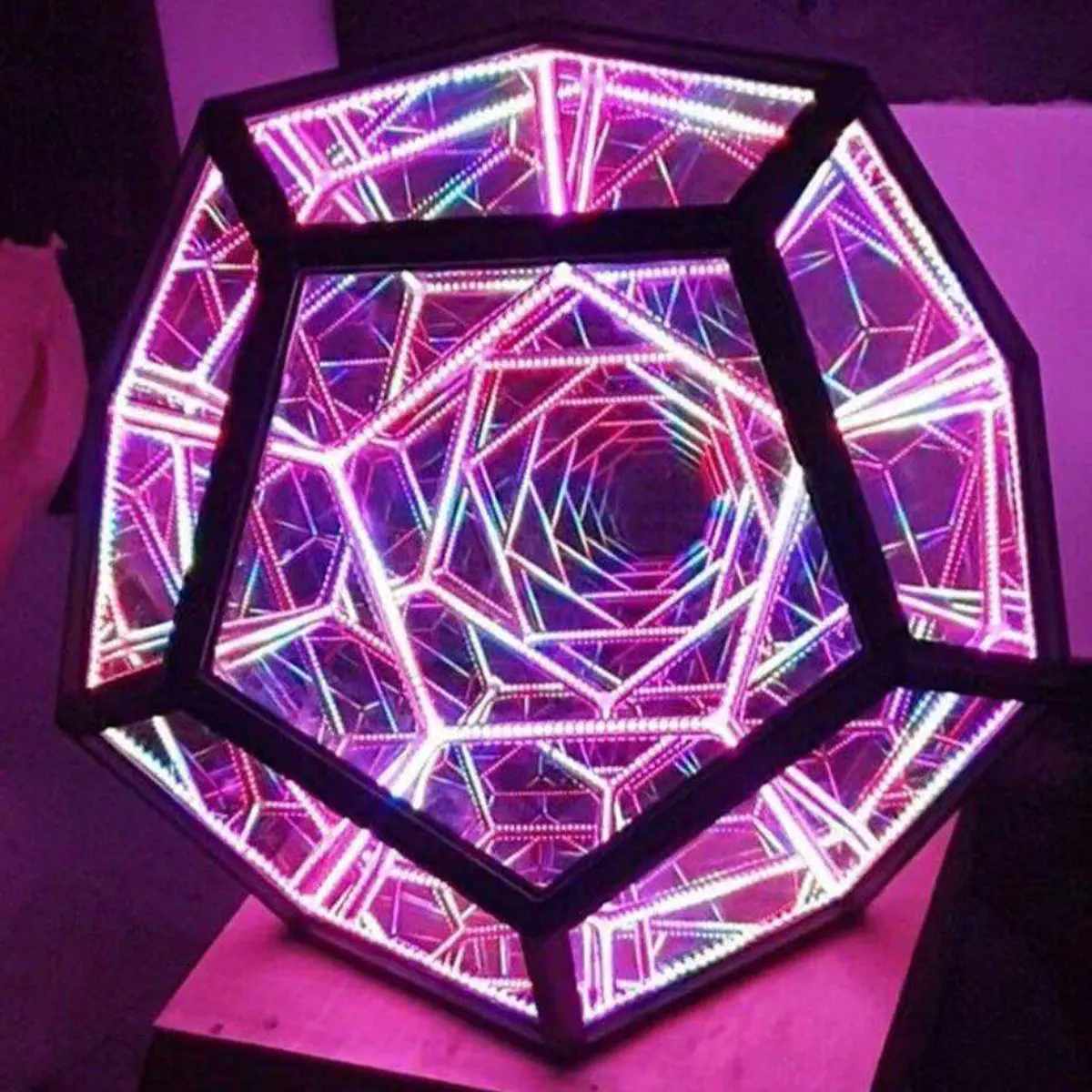 House Home Infinity Dodecahedron Color Art Light Fantasy Geometry SA LED Art Lam - £68.74 GBP