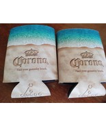 Corona Beer Find your Beach Beer Can Koozie Football Can Cooler  Lot of 2 - $19.99