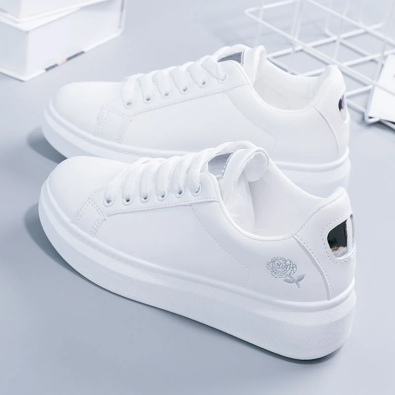 2024 Women Casual Shoes New Spring White Sneakers  Flower -Up Women Sneakers Wom - £126.38 GBP