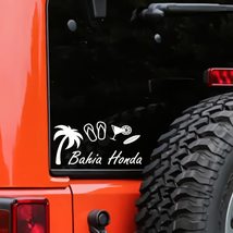 Florida Bahia Honda Vinyl Decal Sticker | Flip Flop Palm Tree Surfing Bo... - £5.20 GBP