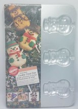 Wilton Snowman Pop Cookie Candy Treat Baking Pan Mold Christmas Holiday 1996 NIP - £8.66 GBP