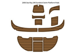 2006 Sea Ray 240 Sundeck Swim Platform Pad Boat EVA Foam Teak Deck Floor Mat - £298.82 GBP