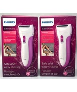 2 Pack Philips SatinShave Essential Women&#39;s Wet &amp; Dry Electric Shaver HP... - $16.00