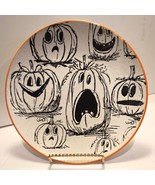 Spectrum Designz Jack O lantern 8.25&quot; Appetizer Salad Plate Halloween Pu... - $299.33 MXN