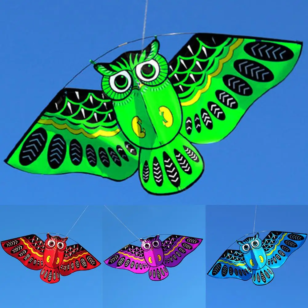 3D Owl Kite Kids Toys Funny Outdoor Sports Classic Activity Game With Tail Toys - £9.65 GBP+