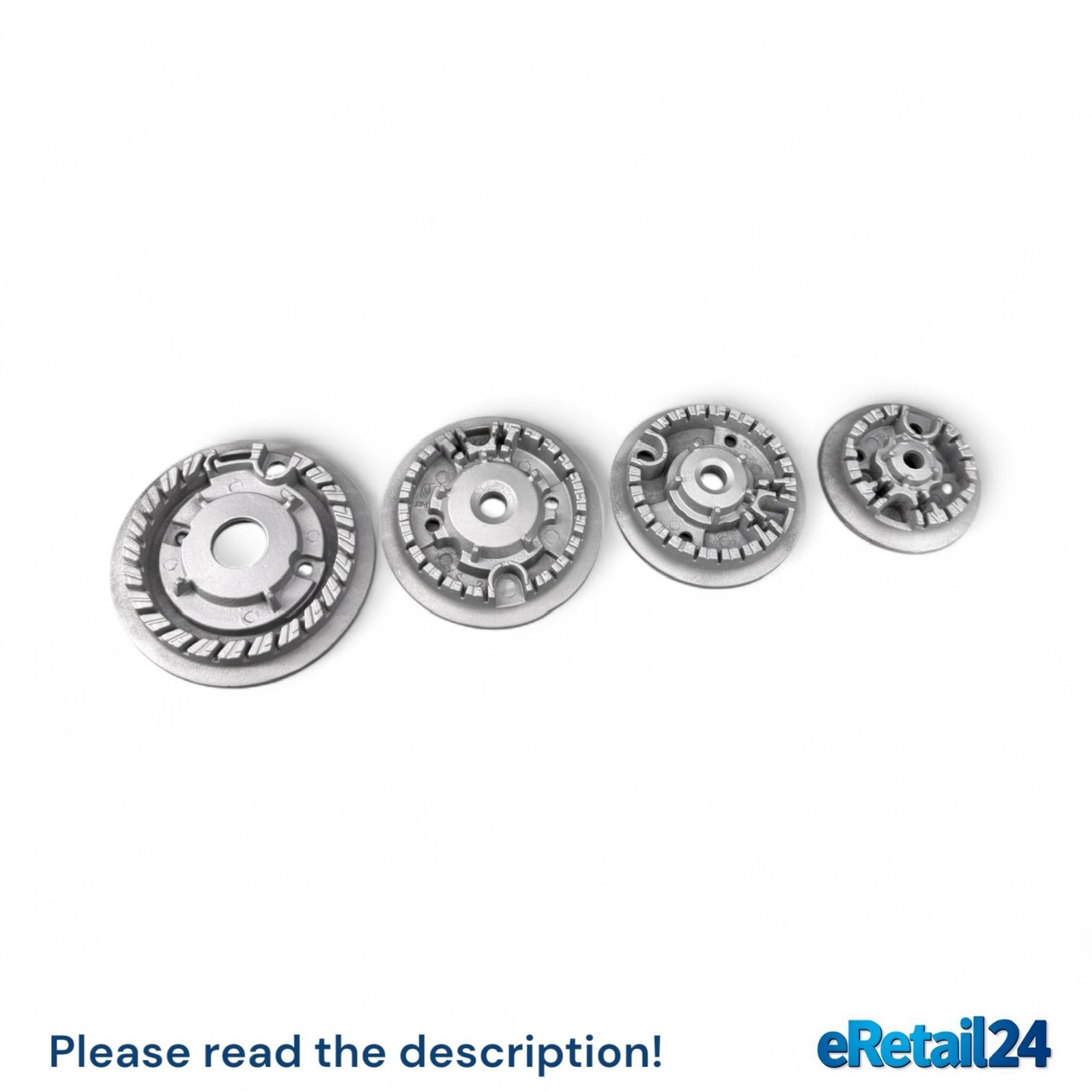 OEM Range Oven Burner Head WPW10406283 WPW10406243 WPW10406797 4455849 SET - $50.34