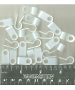1/4&quot; CABLE CLAMPS R type Screw Down white nylon coaxial wire network cat... - $264.65 MXN