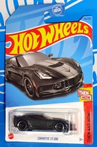 Hot Wheels 2023 Then And Now Series #193 Corvette C7 Z06 Mtflk Dark Gray w/ PR5s - £2.24 GBP