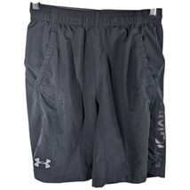 Under Armour Black Mens Shorts Medium with Pockets Side Slit On Drawstring - $28.71