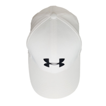 Under Armour White Hat Cap One Size Fits All OSFA Black Embroidered Logo - $12.16