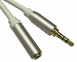 35Ft Metal Shell 3.5Mm 4 Conductor Trrs/3 Band + Mic/Video Extension Cable - $25.99