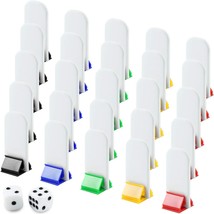 50 Pack Colorful Game Card Stands 50 Pieces White Blank Game Board Marke... - $26.98