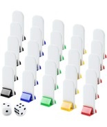 50 Pack Colorful Game Card Stands 50 Pieces White Blank Game Board Marke... - £21.21 GBP