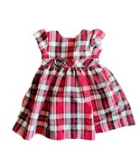 EUC Carter’s Christmas Holiday Dress Red Black White Plaid 18 Months - €12,61 EUR