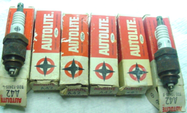 5 NOS Vintage Autolite A42 Spark Plugs  Five Pack  Used in many car bran... - $9.65