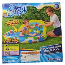 H20 GO Splash &amp; Learn Kiddie Pool, 47&quot; x 46&quot; x 18&quot;, Match Shapes, Inflatable NEW - £12.86 GBP