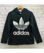 Adidas Hoodie Womens sz S Small Black Sweatshirt PullOver - £23.27 GBP