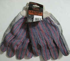 Boss Double Palm Split Men&#39;s Leather Work Gloves, Large - $9.69