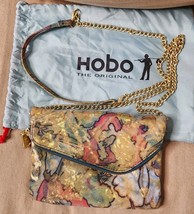 HOBO Convertible Bag Wristlet Clutch Crossbody Handbag Floral Green Purs... - $932.92 MXN