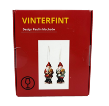 IKEA Glass Santa Claus Ornaments Set of 2  VINTERFINT 105.604.49  Holida... - €11,13 EUR