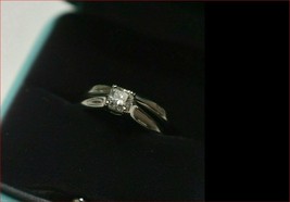 Tiffany &amp; Co Lucida Platinum .40ct Diamond Engagement Wedding Band Rings Set - £2,821.69 GBP