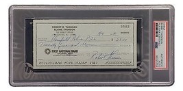 Bobby Thomson New York Giants Signed Bank Check PSA/DNA 85025554 - £45.52 GBP
