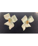 Vintage Oversized Enamel Big Bow Earrings Fashion Jewelry Accessory KG 8... - €12,82 EUR