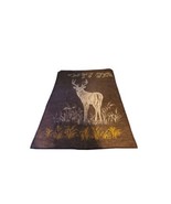 Vintage Biederlack Lodge Hunting Throw Buck Deer Reversible Blanket 71 x 55 - £37.94 GBP
