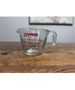 Pyrex Glass 1 Cup Model #24 J Handle Measuring Cup Corning NY USA - £10.52 GBP