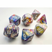Chessex Manufacturing Festive: Mini-Polyhedral Carousel/white 7-Die Set - £8.53 GBP