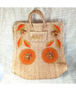 18x18 Woven Beach Bag &quot;Mexico&quot; Vintage c.1990s - $10.00