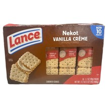 Lance Sandwich Crackers, Nekot Vanilla Creme Cookies  10 Packs - BB 11/8/25 - $136.85 MXN