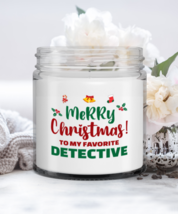 Funny Detective Christmas Candle - Merry Christmas To My Favorite - 9 oz  - £15.77 GBP