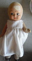 Vintage 1930s Composition Character Girl Doll 8&quot; Tall - £14.02 GBP