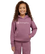 Champion Boys Girls Hoodie Purple Kangaroo Pocket Midweight Drop Shoulde... - $44.81 CAD
