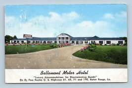 Bellemont Motor Hotel Motel Baton Rouge Louisiana LA UNP Linen Postcard J16 - £2.18 GBP