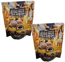 ⭐NEW⭐  2 PACK Tropical Fields Brown Sugar Boba Milk Tea Mochi. 60 Each Bag. - £23.59 GBP