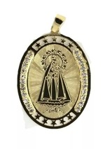 Caridad del Cobre Medal Necklace 18K Gold Plated Medalla -20 inch Chain ... - £10.89 GBP