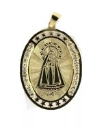 Caridad del Cobre Medal Necklace 18K Gold Plated Medalla -20 inch Chain ... - £10.87 GBP