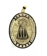 Caridad del Cobre Medal Necklace 18K Gold Plated Medalla -20 inch Chain ... - $19.01 CAD